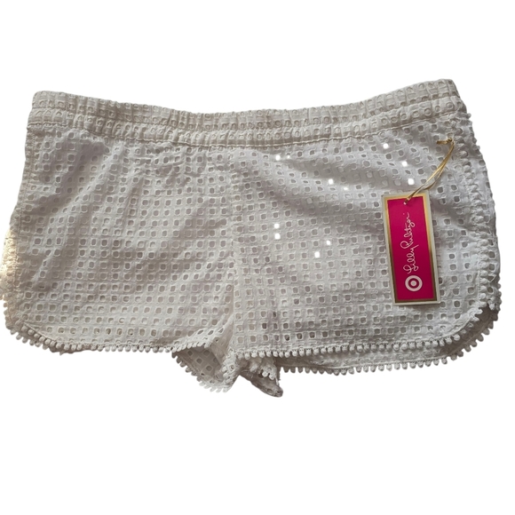 NWT Lilly Pulitzer White Eyelet Shorts